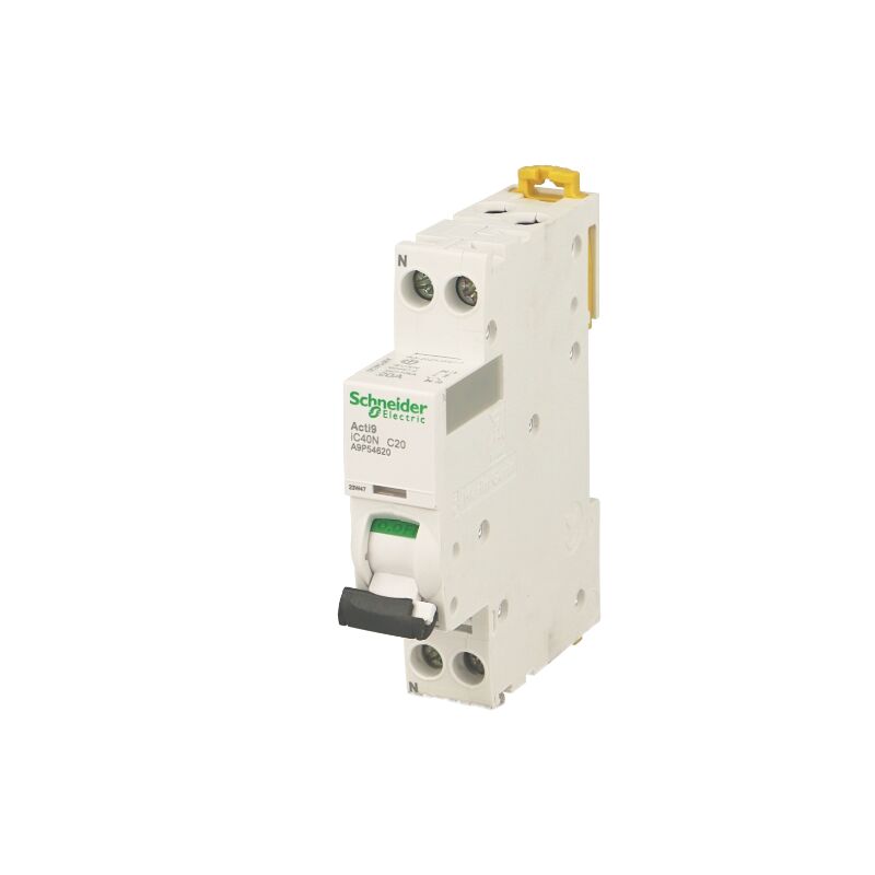 foto del prodotto schneider electric disjoncteur modulaire phase neutre schneider acti9 ic40n 16a courbe c