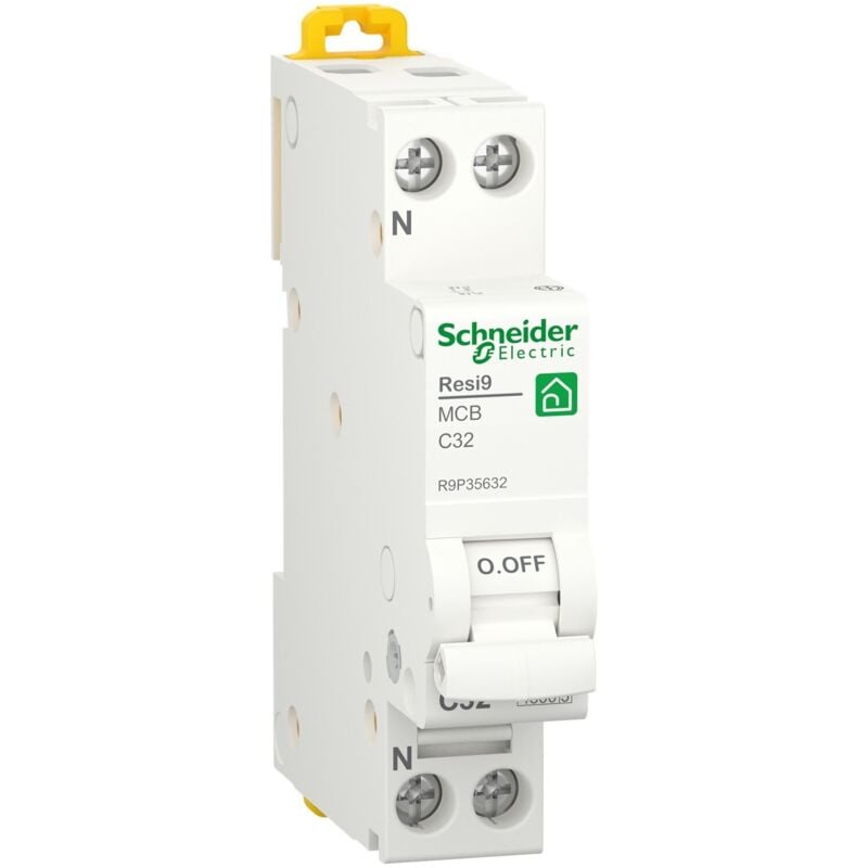 foto del prodotto schneider electric interruttore magnetot. resi9 mcb 1p n c 32a 4500a 1m schneider cod. r9p35632 