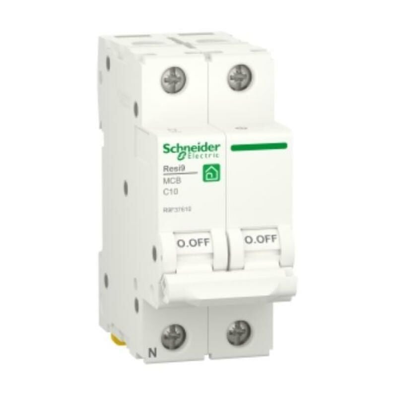 foto del prodotto schneider electric interruttore magnetotermico 1p n 10a 4500a 230v r9f37610