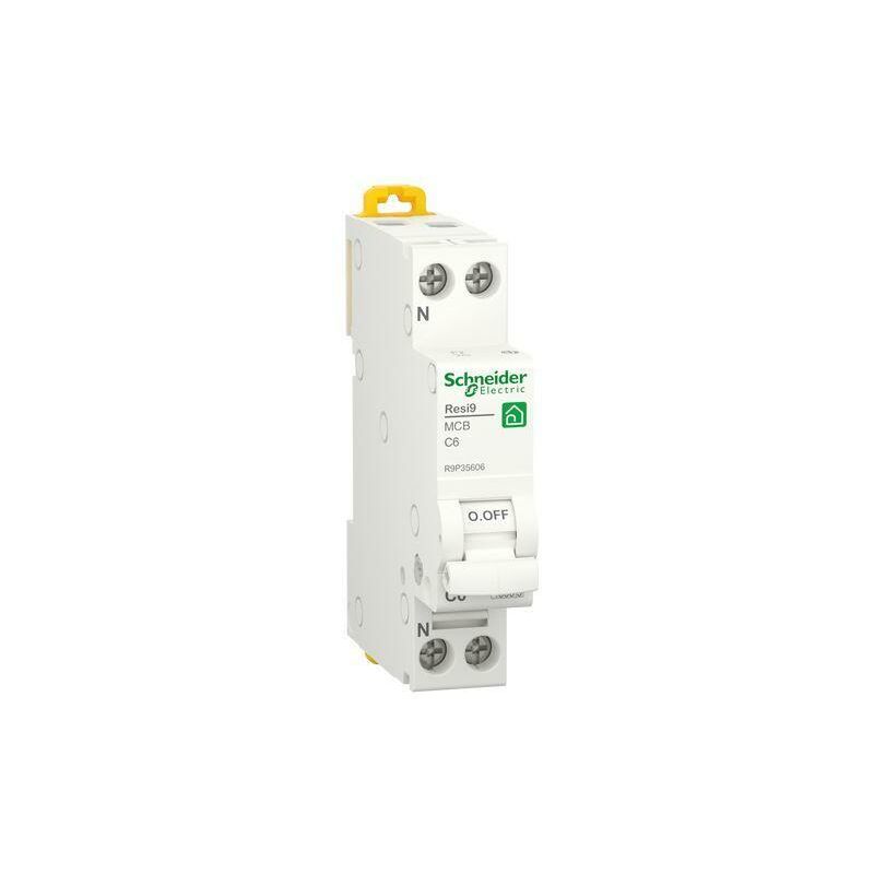 foto del prodotto schneider electric - interruttore magnetotermico 1p n 6a curca c r9p35606