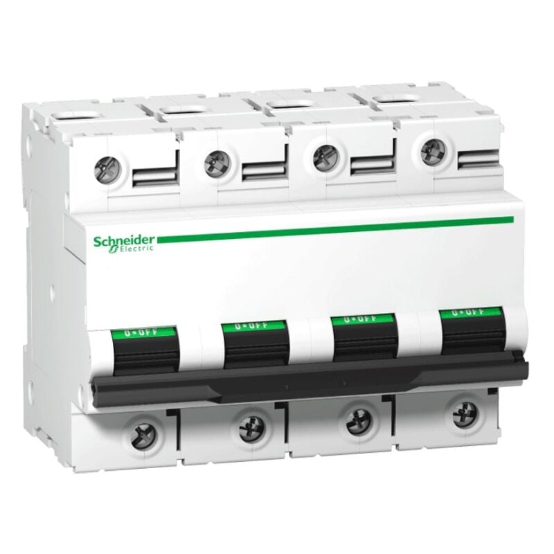 foto del prodotto schneider electric interruttore magnetotermico 4p 100a 10ka c 6m c120n a9n18374