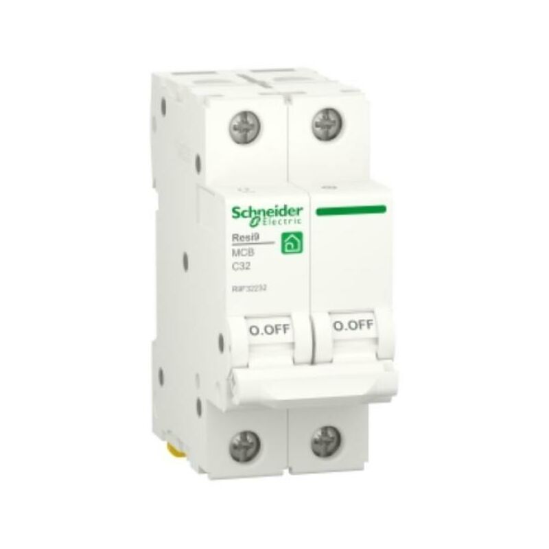 foto del prodotto schneider electric interruttore magnetotermico resi9 2p 32a 400v r9f32232
