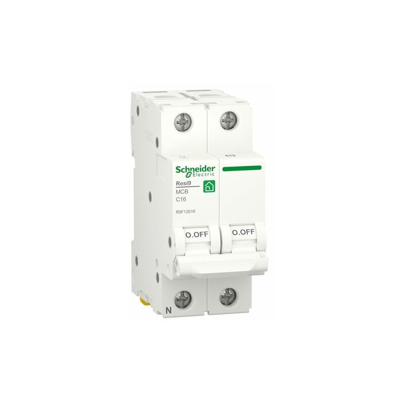 foto del prodotto schneider electric interruttore resi9 1p n 16a curva c 230v 6000a