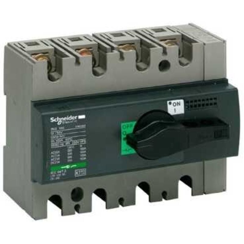foto del prodotto schneider electric interruttore sezionatore ins125 4p manopola nera schneider cod. 28911 