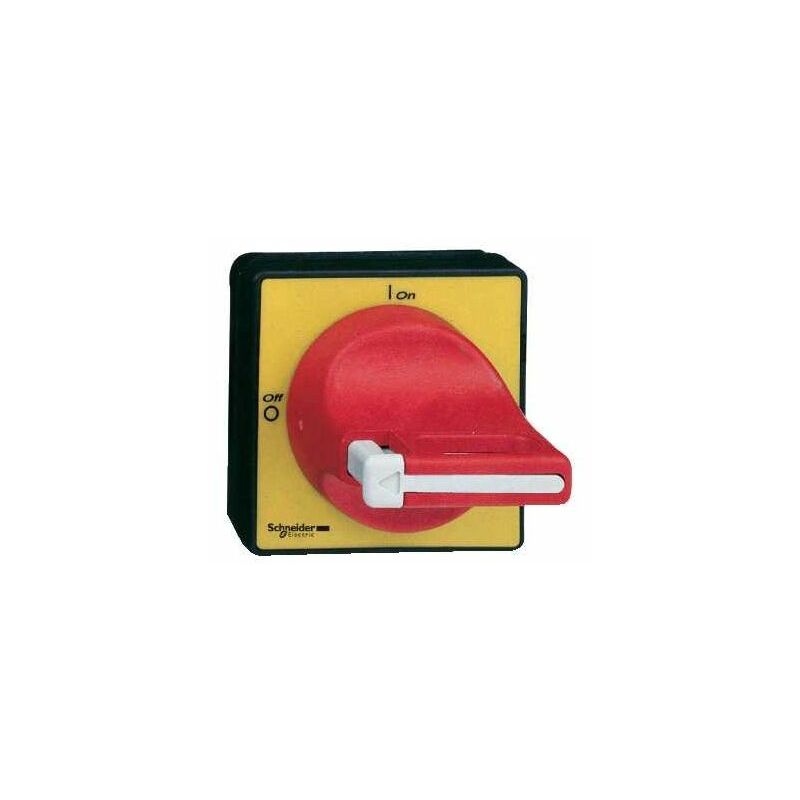 foto del prodotto schneider electric maniglia rotante anteriore maniglia rossa con lucchetti 1 3