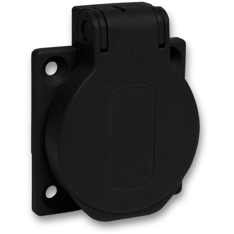 foto del prodotto schneider electric pks51n presa da incasso ip54, ik08 nero