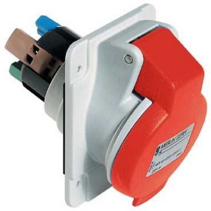 foto del prodotto schneider electric presa incasso inclinata ip44 3pt 16a 380vcr schneider cod. pky16f434 