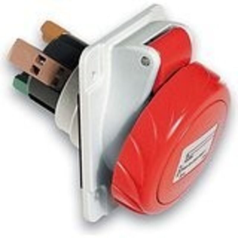 foto del prodotto schneider electric presa incasso inclinata ip67 3pt 32a 380vcr schneider cod. pky32f734 