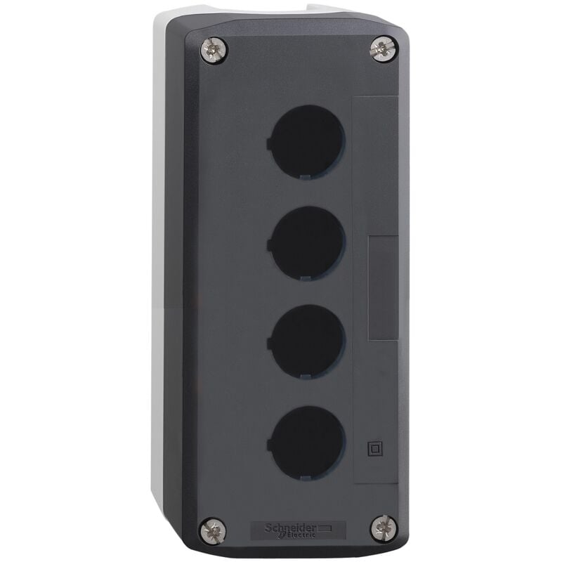 foto del prodotto schneider electric scatola grigio chiaro con coperchio grigio antracite con foro 4
