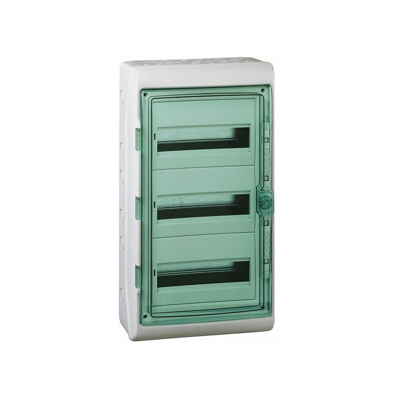 foto del prodotto schneider electric schneider 13985 kaedra cassettiera a 3 file con 36 moduli 610x340x160