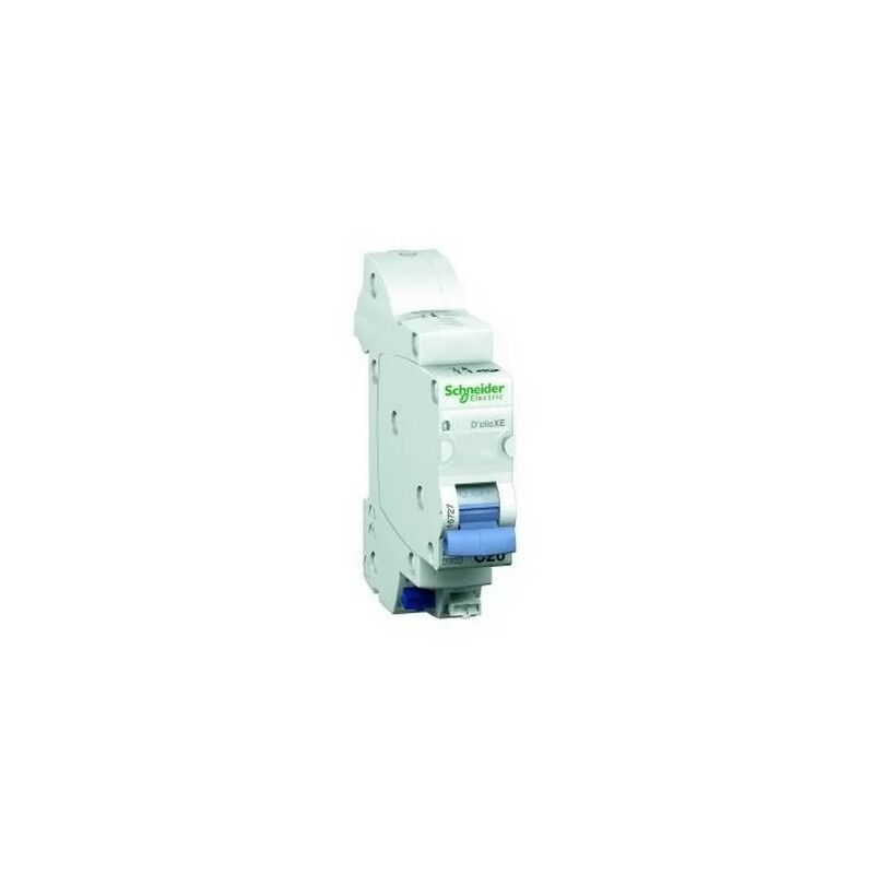 foto del prodotto schneider electric schneider 16729 interruttore automatico duoline xe click 1p n 32a curva c estraibile