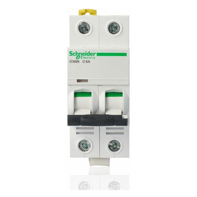 foto del prodotto schneider electric schneider a9f79206 interruttore magnetotermico ic60n 2p c 6a 6000a