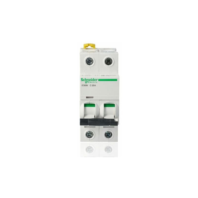 foto del prodotto schneider electric schneider a9f79225 interruttore magnetotermico automatico 2 poli c 25a 6000a serie ic60n