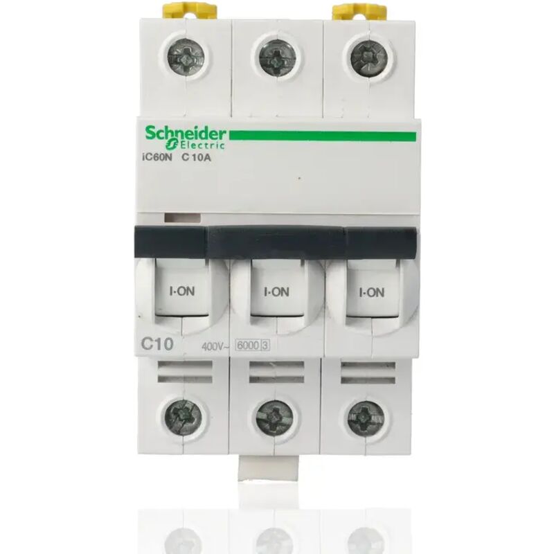 foto del prodotto schneider electric schneider a9f79310 interruttore magnetotermico ic60n 3p c 10a 6000a
