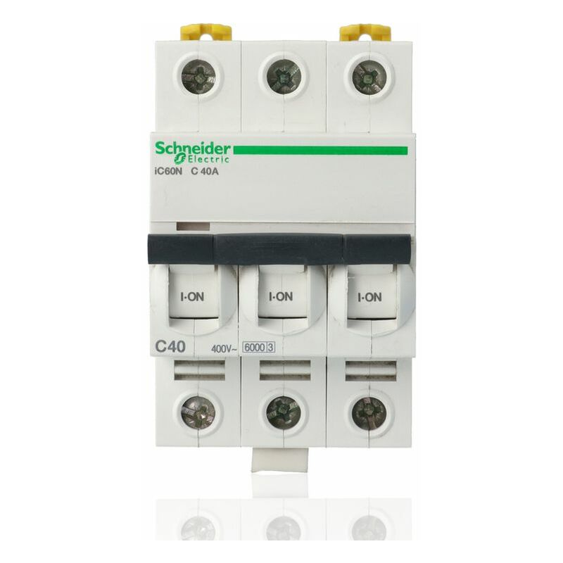 foto del prodotto schneider electric schneider a9f79340 interruttore magnetotermico ic60n 3p c 40a 6000a