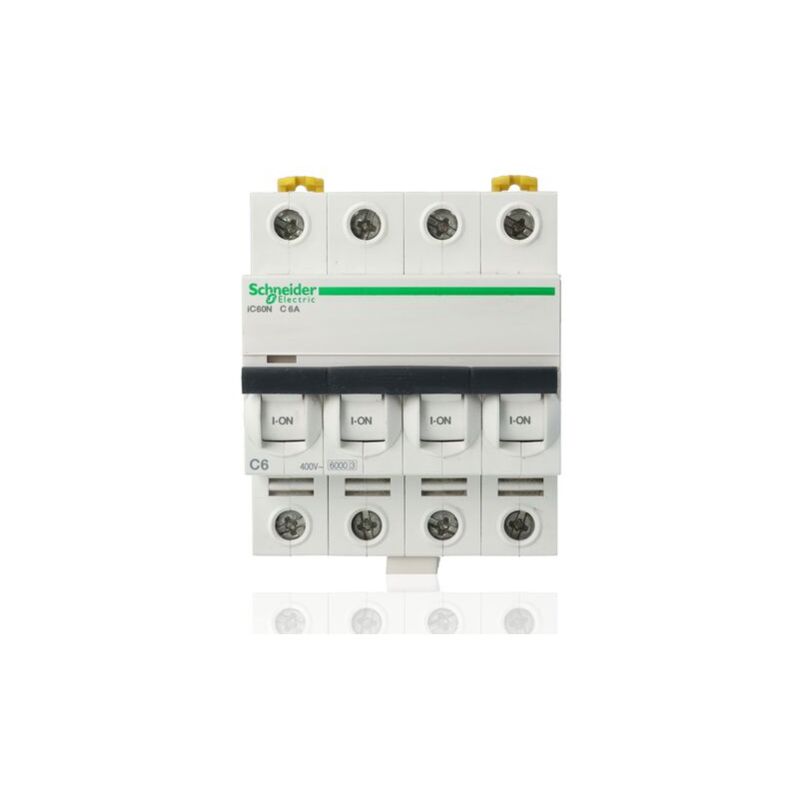 foto del prodotto schneider electric schneider a9f79410 interruttore magnetotermico ic60n 4p c 10a 6000a