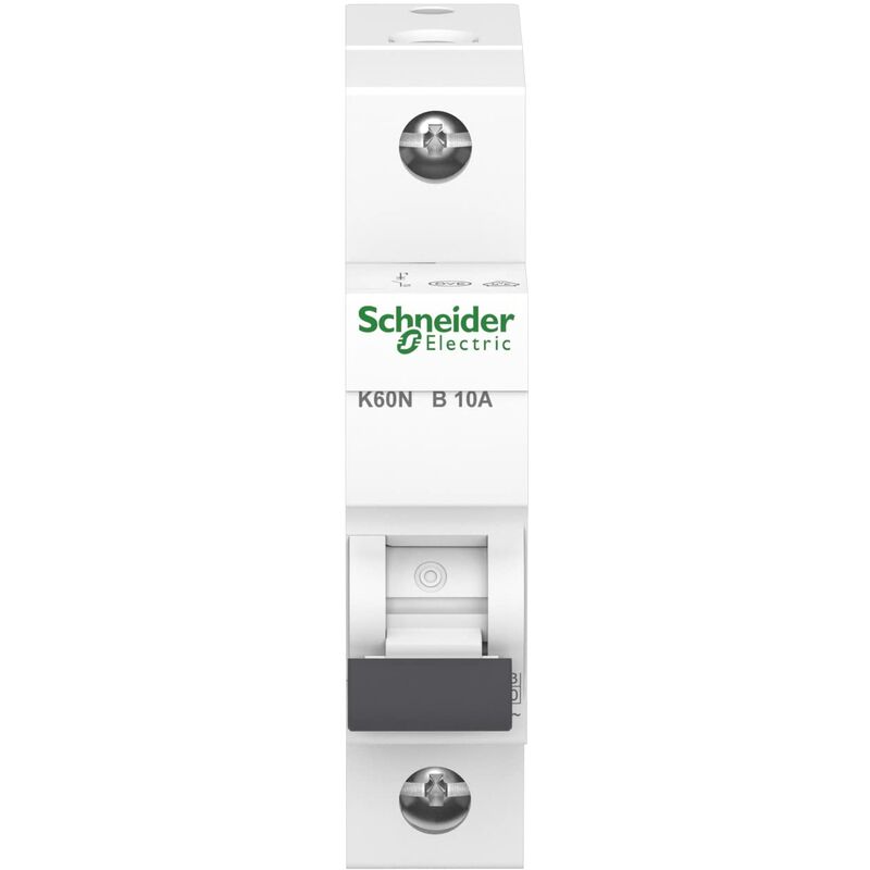 foto del prodotto schneider electric schneider a9k01110 interruttore di circuito k60n 1p, 10a, b, 6ka, bianco