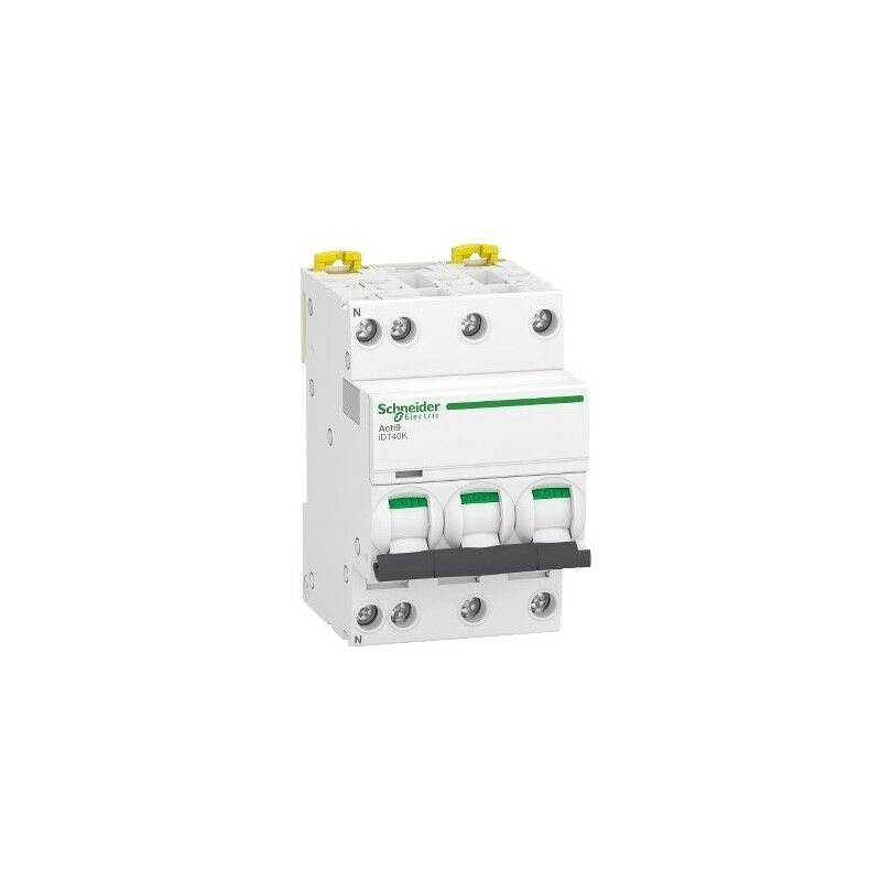 foto del prodotto schneider electric schneider a9p71725 disjoncteur 3p n 25a courbe c acti9 idt40k