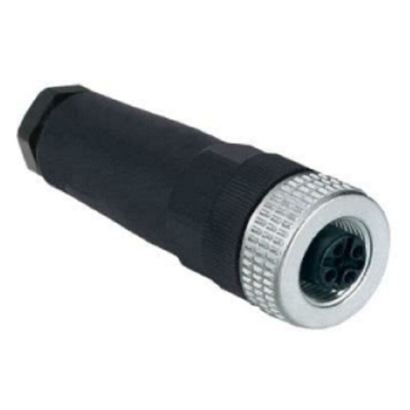 foto del prodotto schneider electric schneider connettore con morsetti m12 femmina 5 pin dritto xzcc12fdm50b