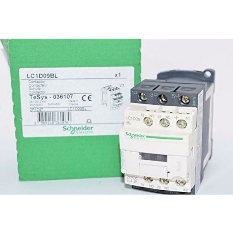 foto del prodotto schneider electric schneider contattore a basso consumo per motori 9a 24dc lc1d09bl