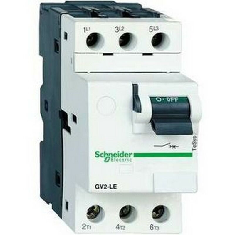 foto del prodotto schneider electric schneider gv2le04 interruttore automatico motore gv2le 0,63 a 3p 3d sganciatore magnetico