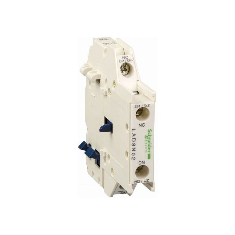 foto del prodotto schneider electric schneider lad8n02 unit di contatto ausiliaria tesys 0 f pi 2 o morsetti a vite