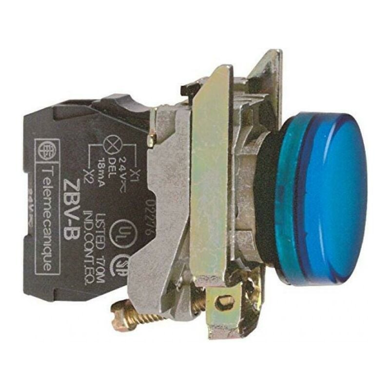 foto del prodotto schneider electric schneider lampada spia blu led integrato 230v luce fissa xb4bvm6