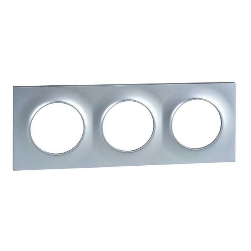 foto del prodotto schneider electric schneider odace styl s520706e piastra in alluminio 3 posizioni 71mm orizzontale verticale