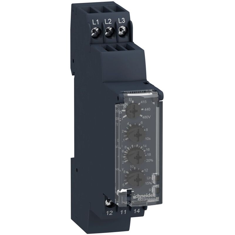 foto del prodotto schneider electric schneider rm17uas15 controllo harmony rel di controllo della tensione attivazione o sottotensione 65...260 v c.c.