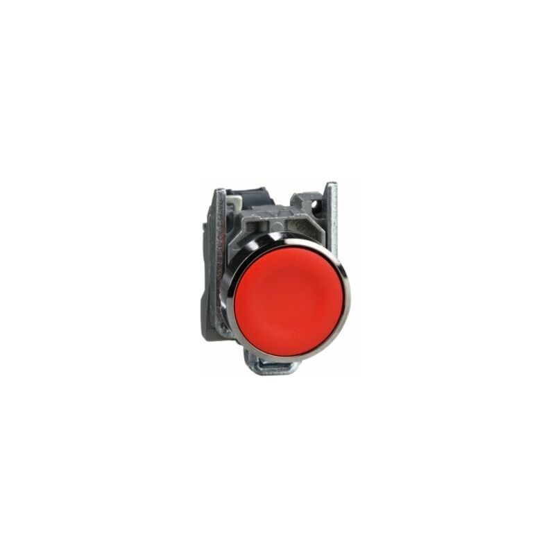 foto del prodotto schneider electric schneider xb4ba42 pulsante rosso 22 filoghiera ad impulso 1 nc