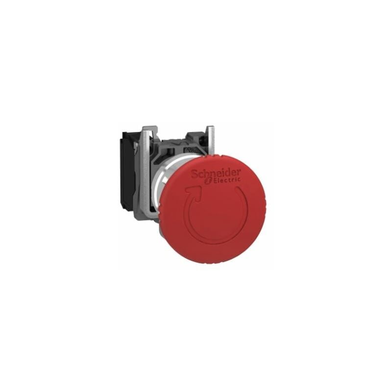 foto del prodotto schneider electric schneider xb4bs8442 arresto di emergenza rosso 40, 22 sblocco rotazione a scatto 1 nc