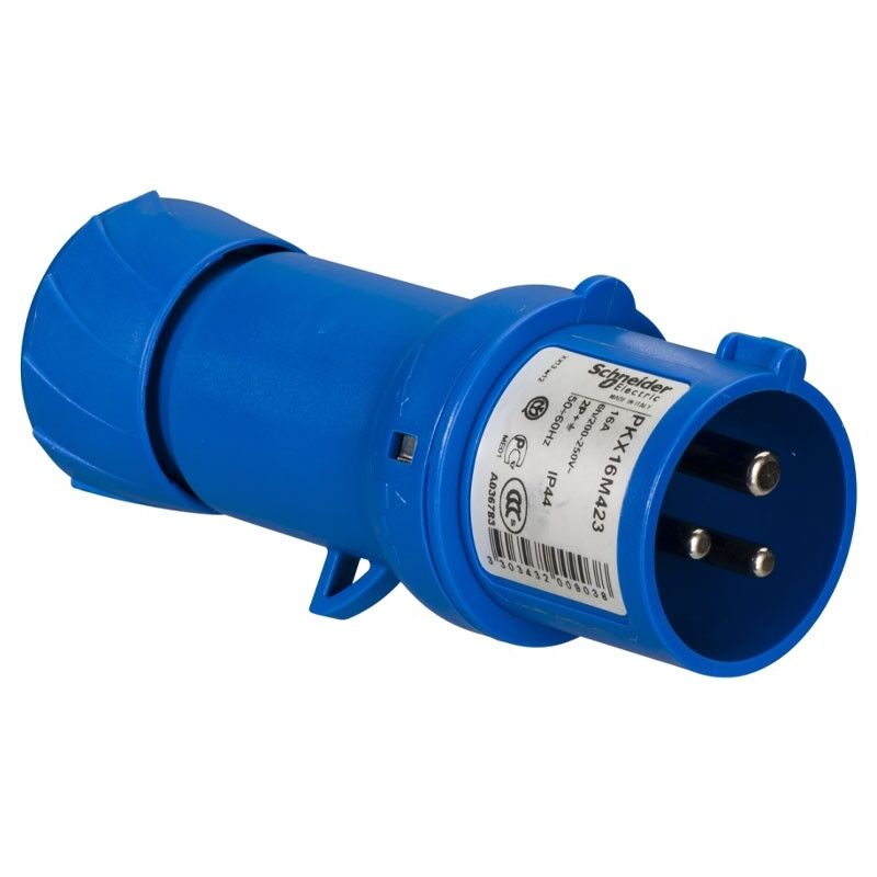foto del prodotto schneider electric spina schneider industriale mobile 2x16a t 230v ip44 blu pkx16m423