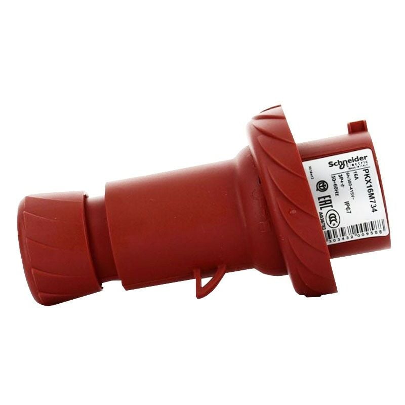 foto del prodotto schneider electric spina schneider industriale mobile 3x16a t 400v ip67 rossa pkx16m734