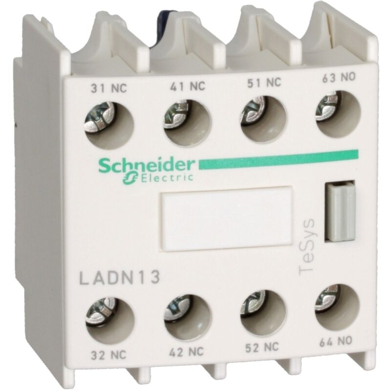 foto del prodotto schneider electric - telemecanique tesys ladn04 - morsetti a vite per blocco contatti ausiliari 4o