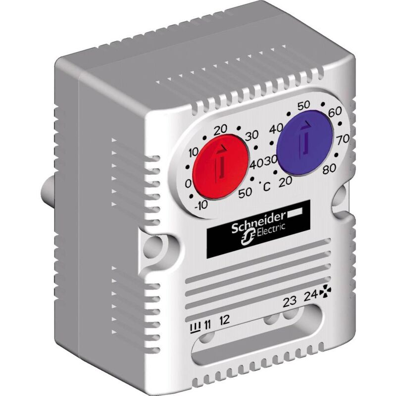 foto del prodotto schneider electric termostato quadro di comando nsyccothd 250 v 1 na, 1 nc l x l x a 44 x 56 x 68 mm 1 pz.