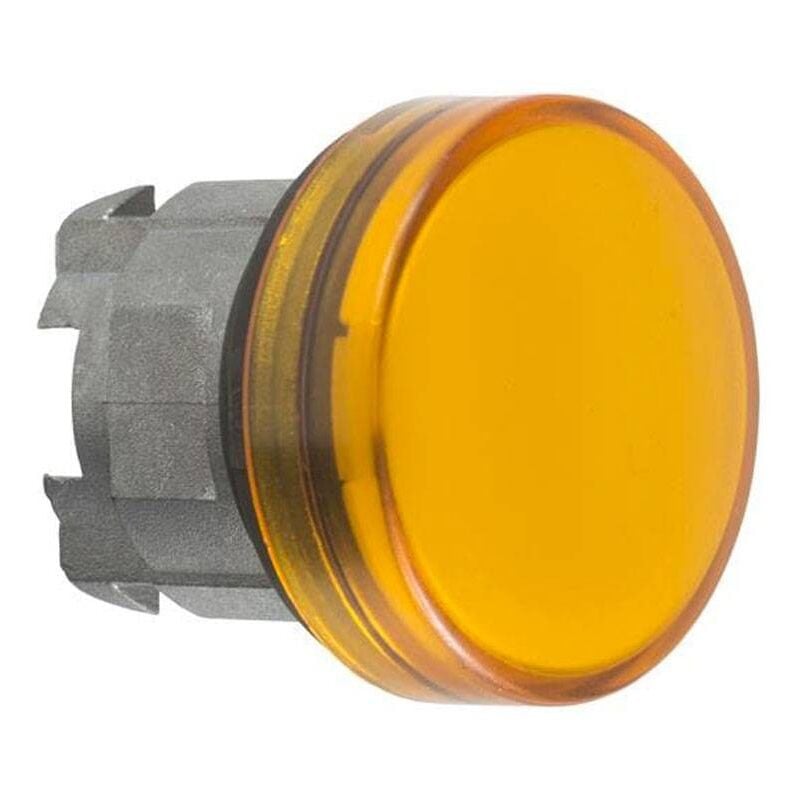 foto del prodotto schneider electric testa lampada telemecanique spia gemma liscia gialla led zb4bv053