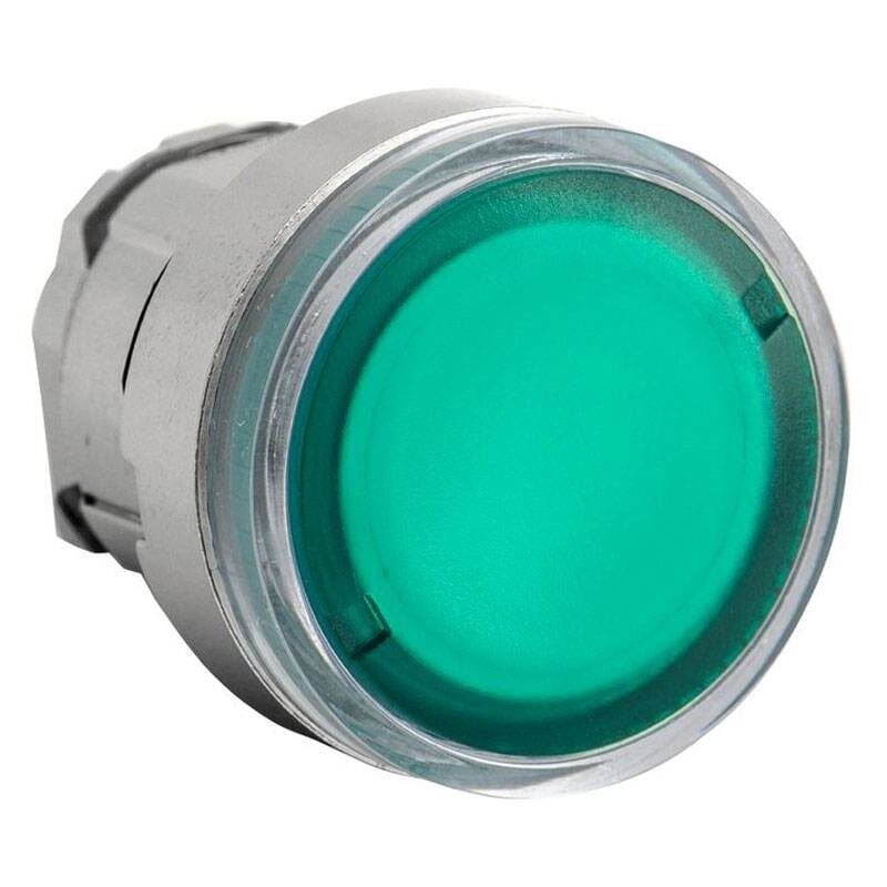 foto del prodotto schneider electric testa pulsante telemecanique luminoso led verde zb4bw333
