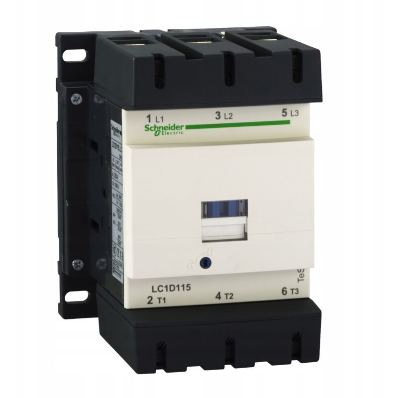 foto del prodotto schneider electric tesys d contattore tripolare, ac3 115a, contatti motore. na nc, bobina 230 vac 50 60hz, morsetti a vite