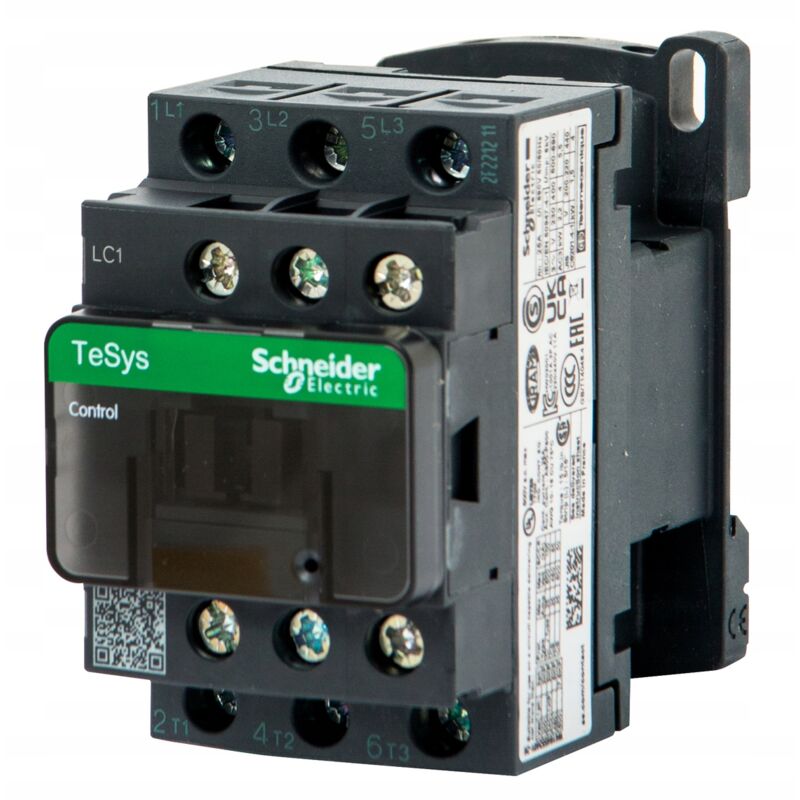 foto del prodotto schneider electric tesys d contattore tripolare, ac3 25a, contatti motore. na nc, bobina 48 vac 50 60hz, morsetti a vite