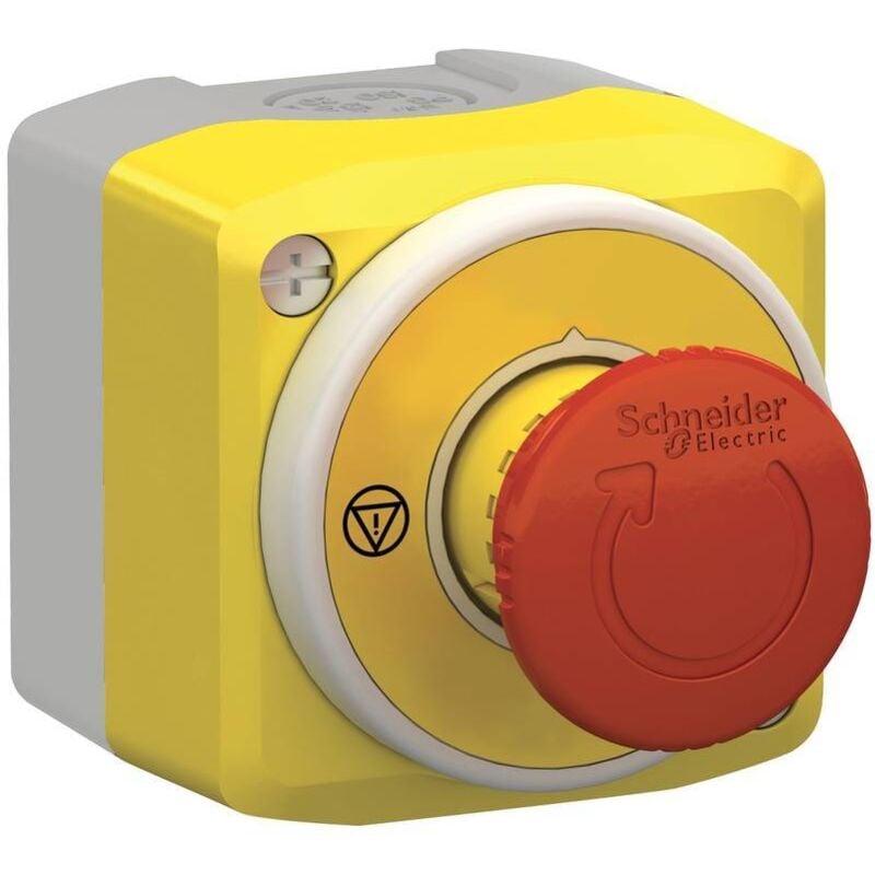 foto del prodotto schneider electric xalk178w3b140e pulsante di arresto di emergenza nell alloggiamento 1 na, 1 nc ip66, ip67, ip69, ip69