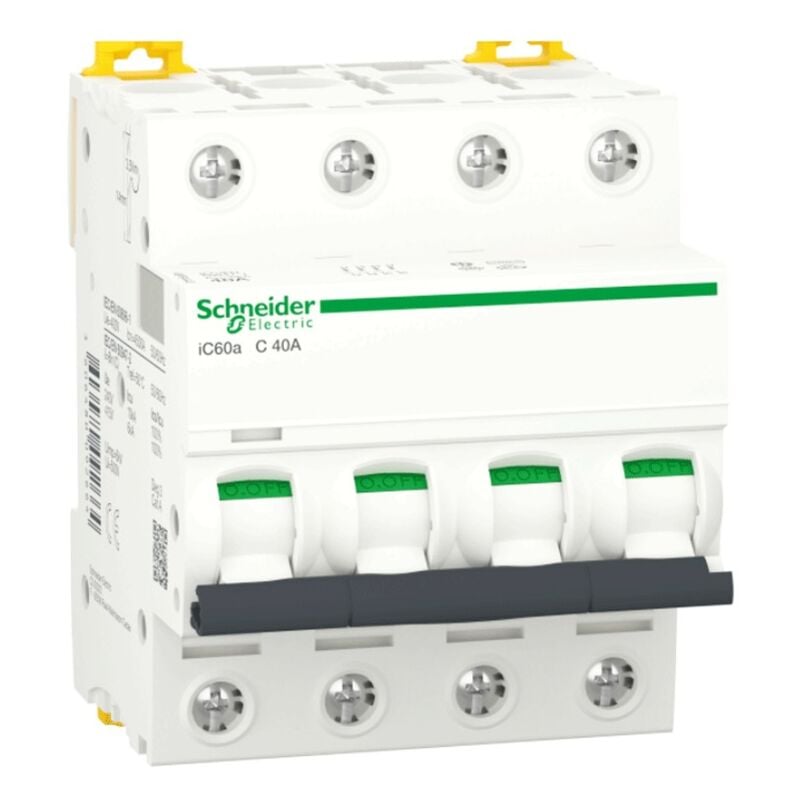 foto del prodotto schneider interruttore magnetotermico 4p 40a 4,5ka c 4m ic60a a9f64440
