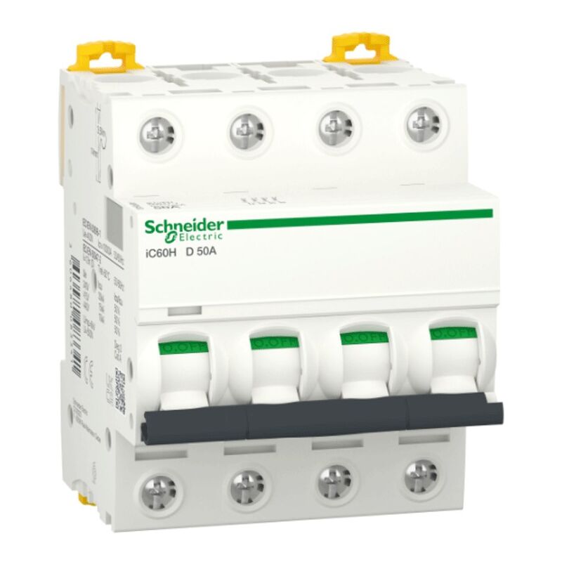 foto del prodotto schneider interruttore magnetotermico 4p 50a 10ka d 4m ic60h a9f85450