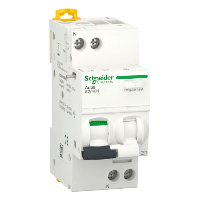 foto del prodotto schneider magnetotermico differenziale 10a 1p n 6ka 30ma ac curva c 2m a9de3610