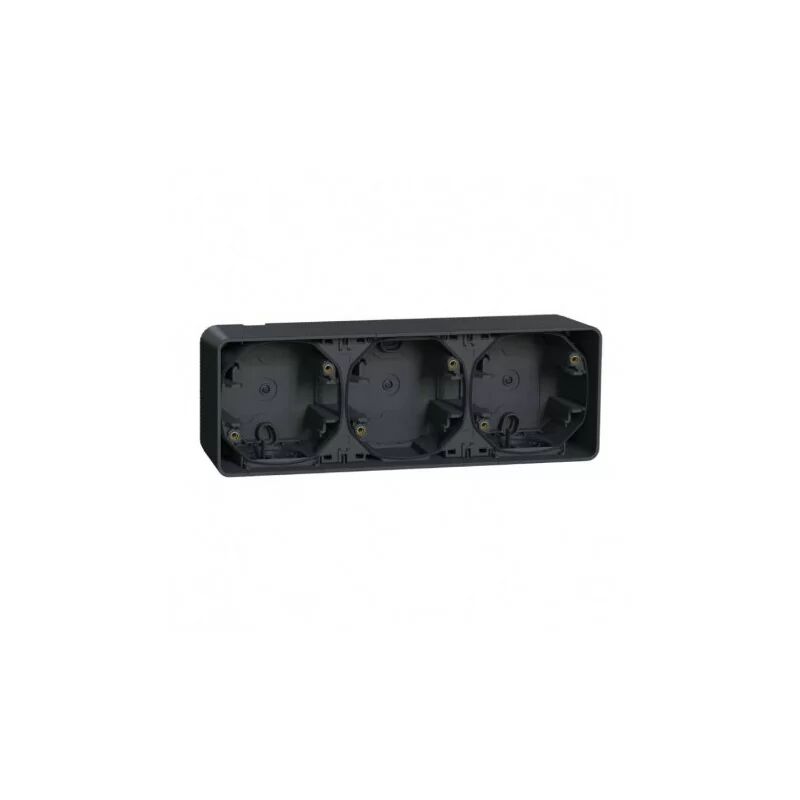 foto del prodotto schneider mur37713 ip55 ik08 scatola orizzontale a 3 vie installazione esterna grigio antracite mureva styl