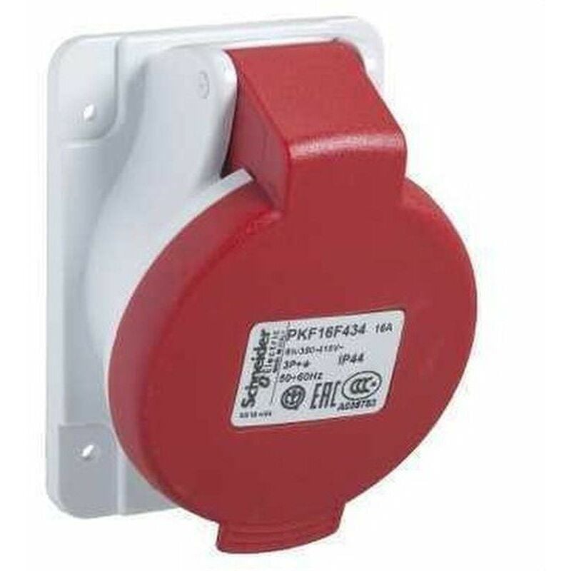 foto del prodotto schneider pkf16f435 base da incasso inclinata 16a 3p n tt 380 415v ip44
