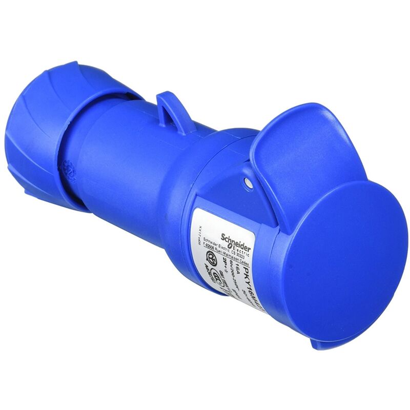 foto del prodotto schneider presa industriale mobile 2x16a t 230v ip44 blu pky16m423