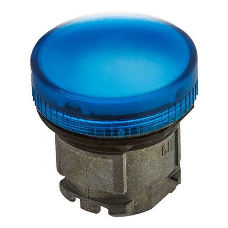 foto del prodotto schneider testa con gemma liscia per lampada spia blu con lampadina ba9s zb4bv06