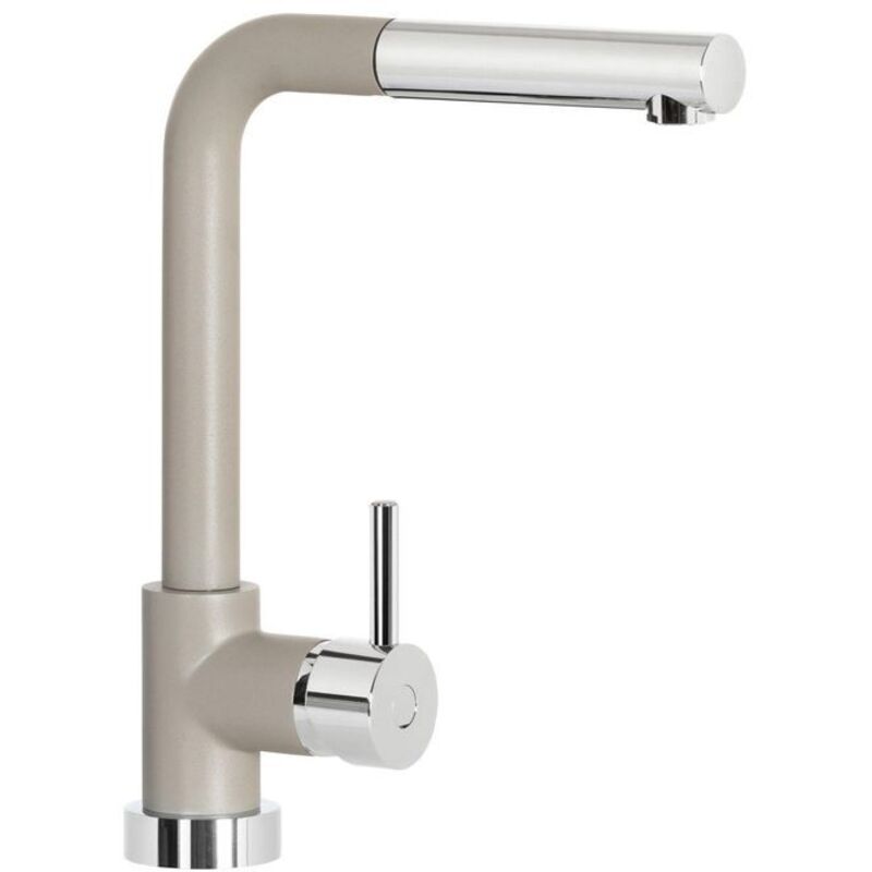 foto del prodotto schock miscelatore aquaviva, monocomando con doccetta estraibile, colore grigio tortora, h320mm