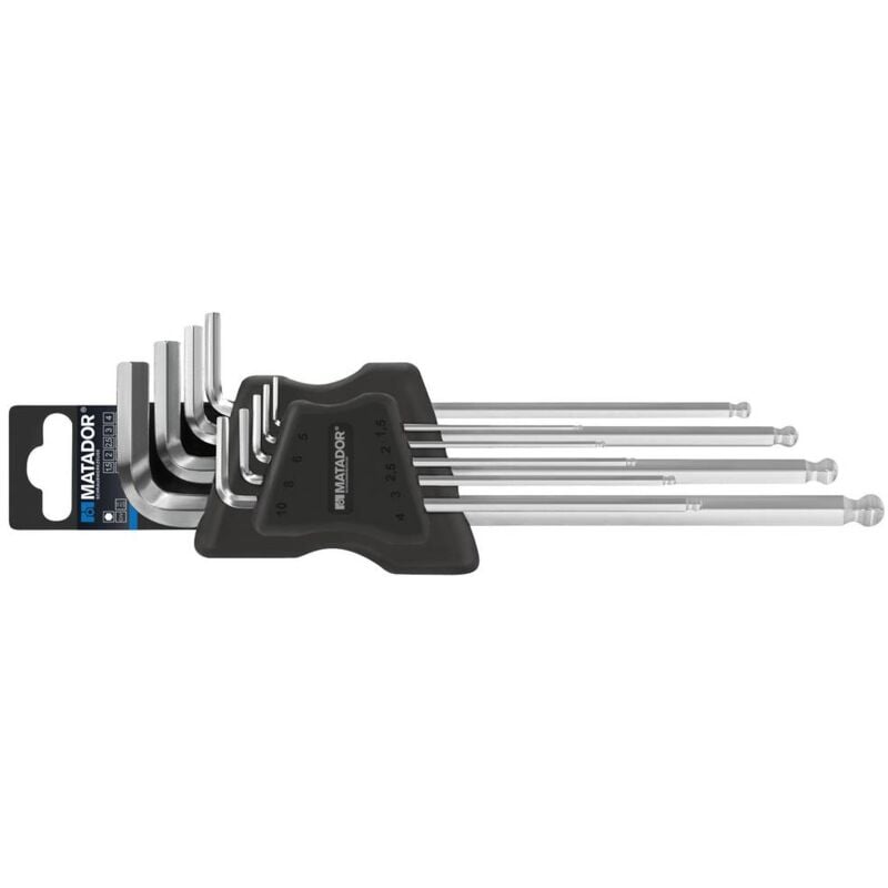 foto del prodotto schraubwerkzeuge brugola interna kit di chiavi a brugola 1.5 mm, 2 mm, 2.5 mm, 3 mm, 4 mm, 5 mm, 6 mm, 8 mm, 10 matador
