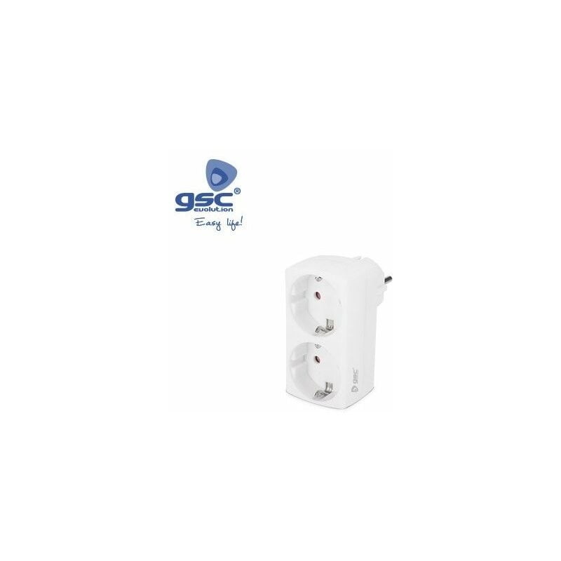 foto del prodotto schuko adattatore doppia uscita in linea gsc 000203365